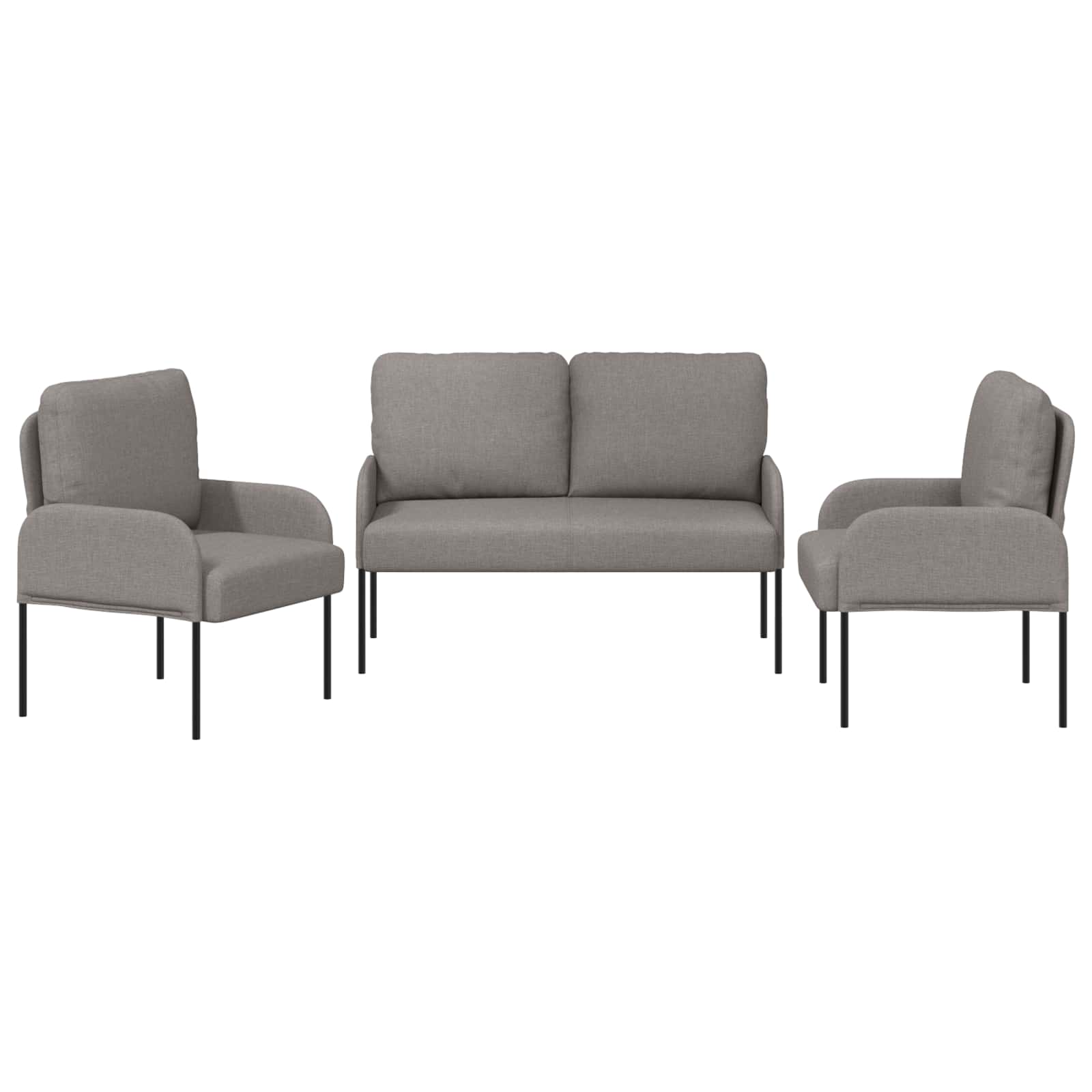 Sofa-Sets 3 st Taupe Multiplex