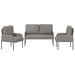 Sofa-Sets 3 st Taupe Multiplex