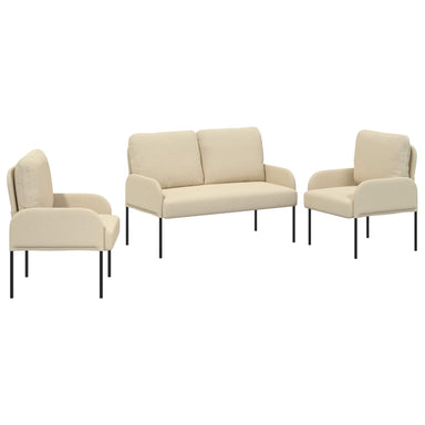 Sofa-Sets 3 st Crème Multiplex