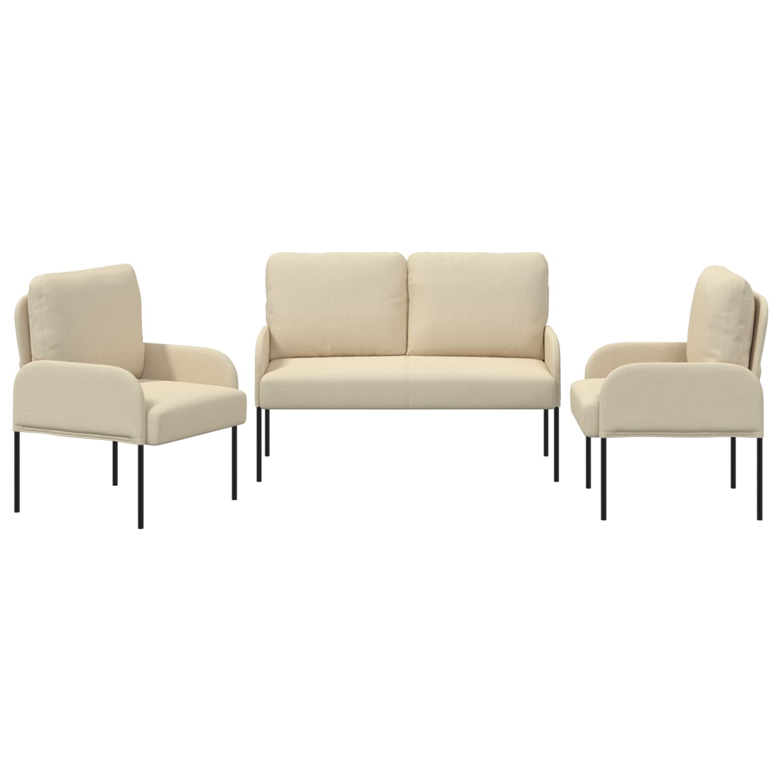 Sofa-Sets 3 st Crème Multiplex