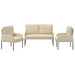 Sofa-Sets 3 st Crème Multiplex
