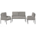 Sofa-Sets 3 st Lichtgrijs Multiplex