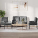 Sofa-Sets 3 st Donkergrijs Multiplex