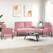Sofa-Sets 3 st Roze Multiplex