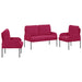 Sofa-Sets 3 st Wijnrood Multiplex