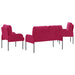 Sofa-Sets 3 st Wijnrood Multiplex