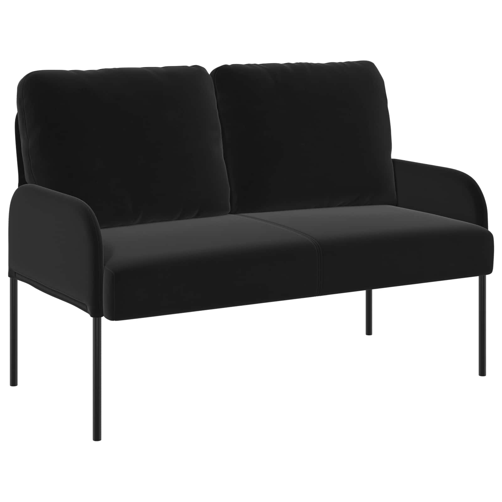 Sofa-Sets 3 st Zwart Multiplex