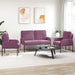 Sofa-Sets 3 st Paars Multiplex