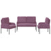 Sofa-Sets 3 st Paars Multiplex