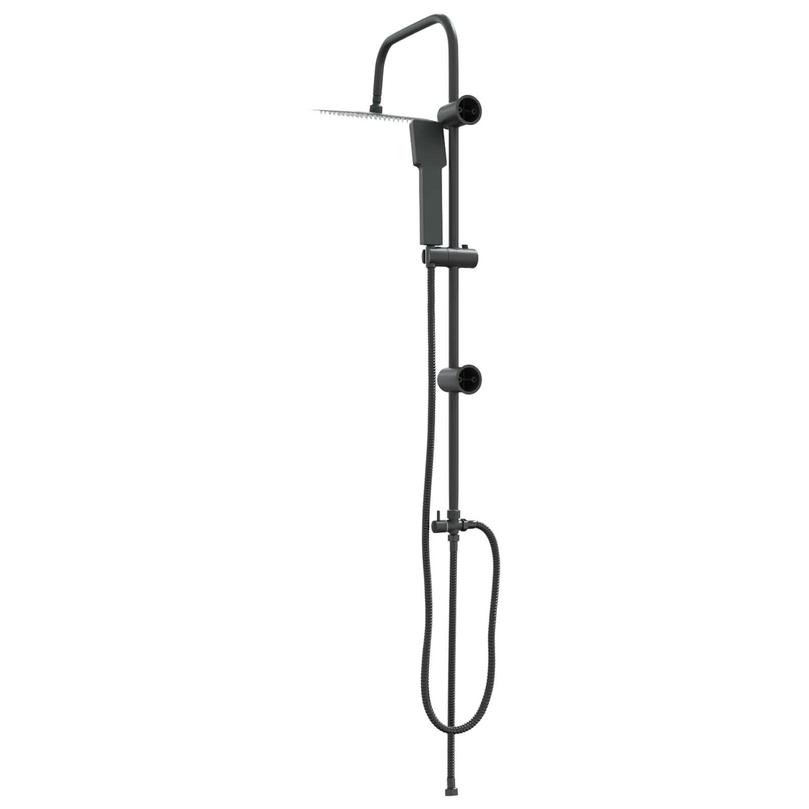 Douche systeem Zwart 47 x 20 x 95 cm Roestvrij staal