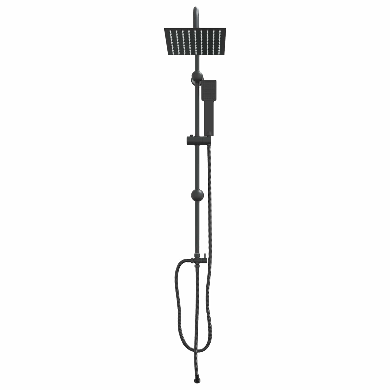 Douche systeem Zwart 47 x 20 x 95 cm Roestvrij staal