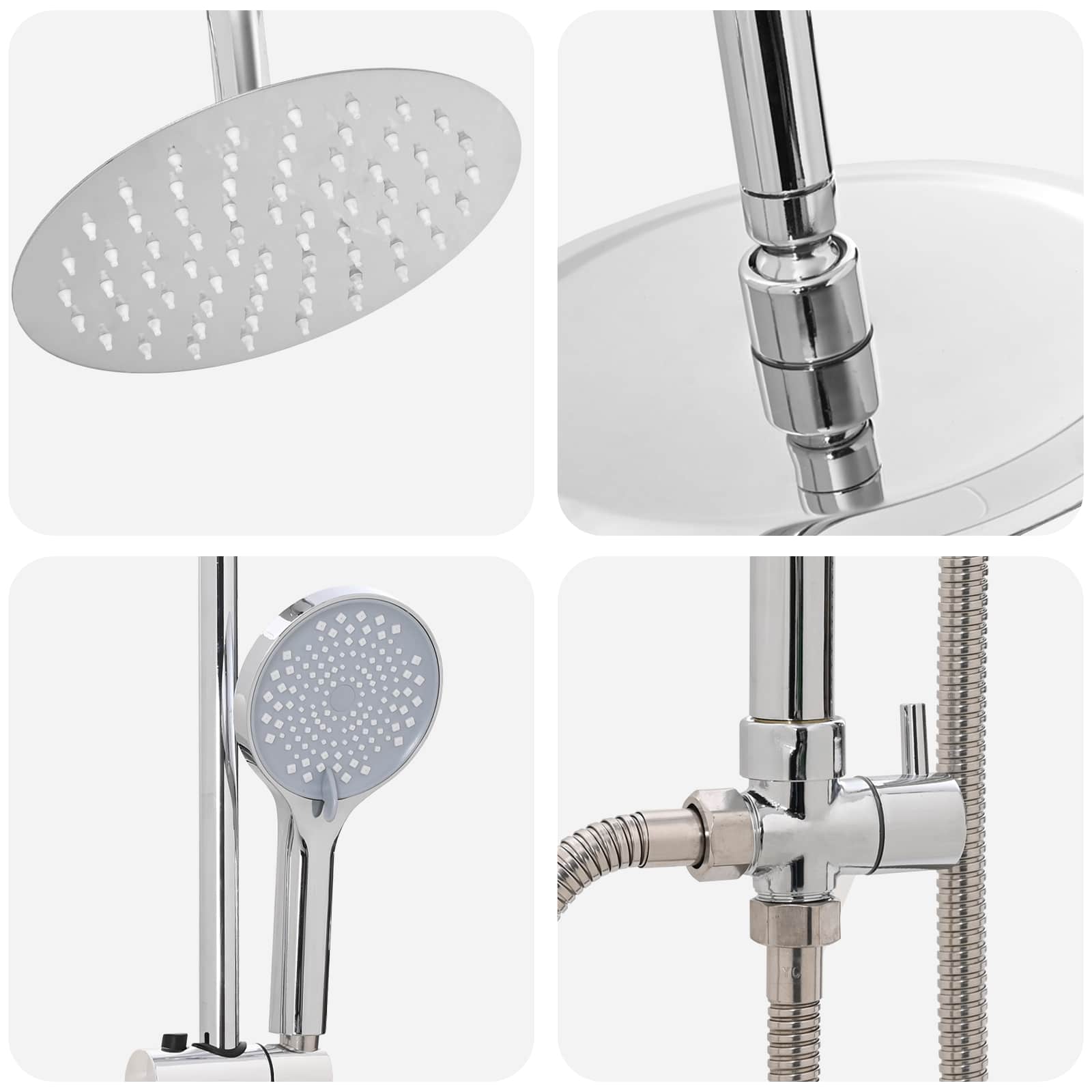 Douche systeem Zilver 47 x 20 x 95 cm Roestvrij staal