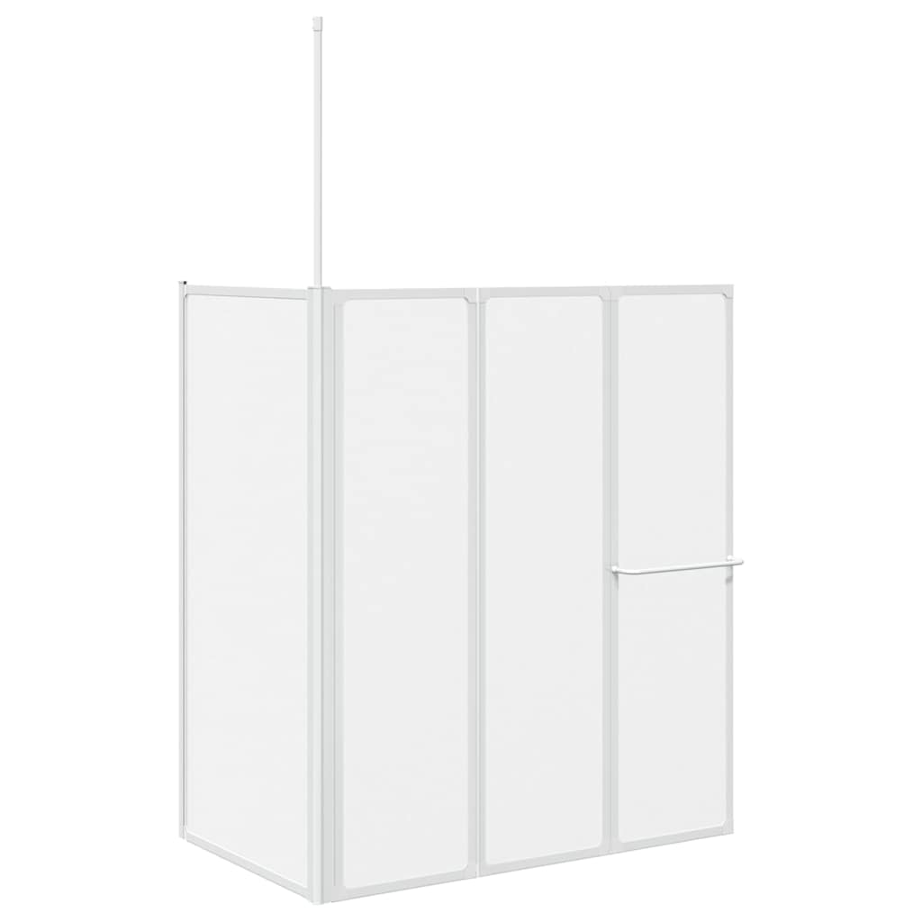 Bad Scheidingswand Mat 120 x 70 x 137 cm Aluminium