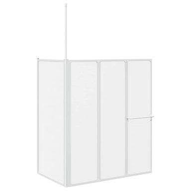 Bad Scheidingswand Mat 120 x 70 x 137 cm Aluminium