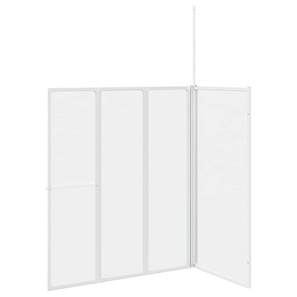 Bad Scheidingswand Mat 120 x 70 x 137 cm Aluminium