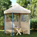 Partytent Beige 200 x 200 x 306 cm Oxford Stof