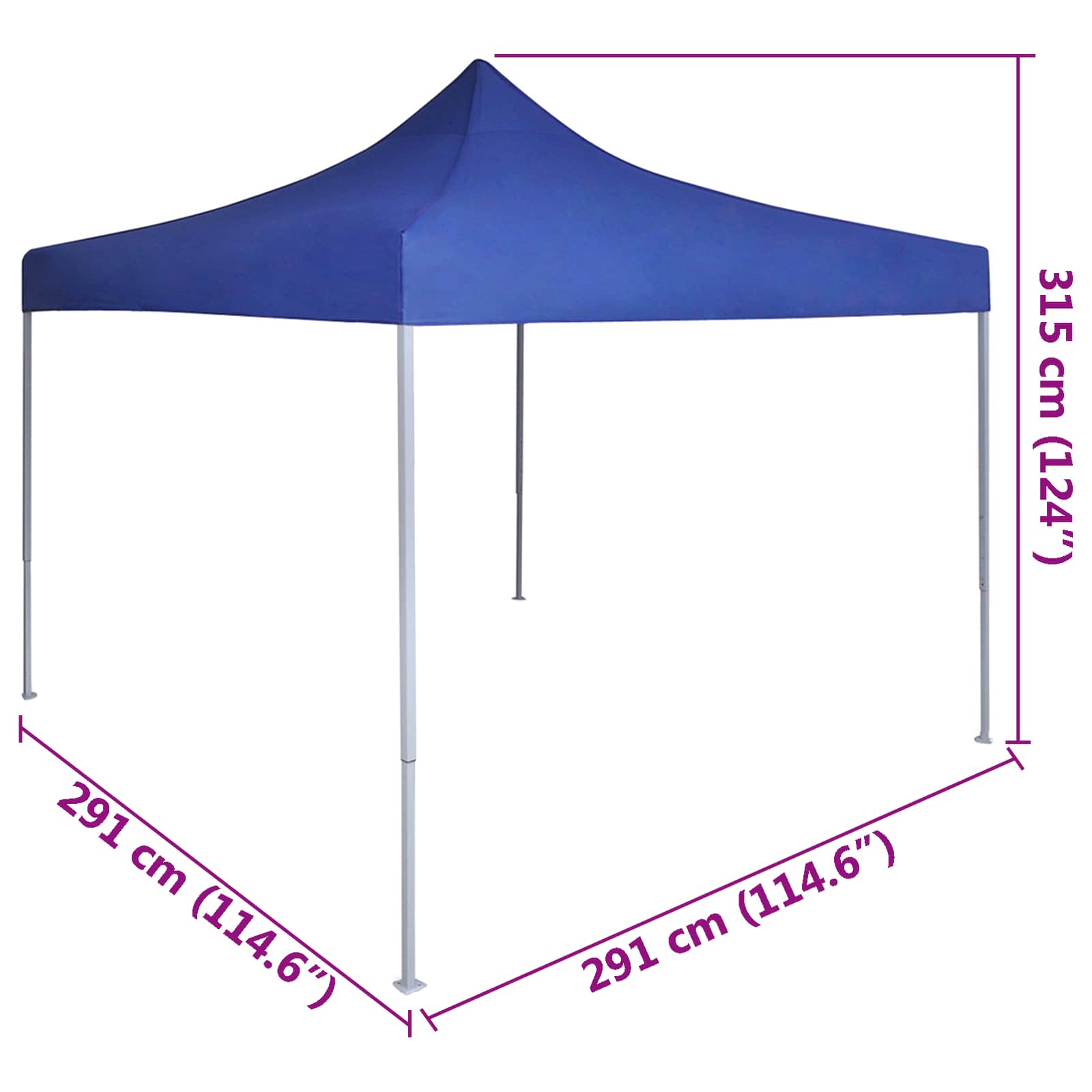 Partytent 291 X 291 X 315 Cm Oxford Stof Ja