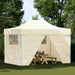 Partytent Crème 280 x 410 x 315 cm Oxford Stof