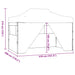Partytent Crème 280 x 410 x 315 cm Oxford Stof