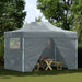 Partytent Antraciet 280 x 410 x 315 cm Oxford Stof