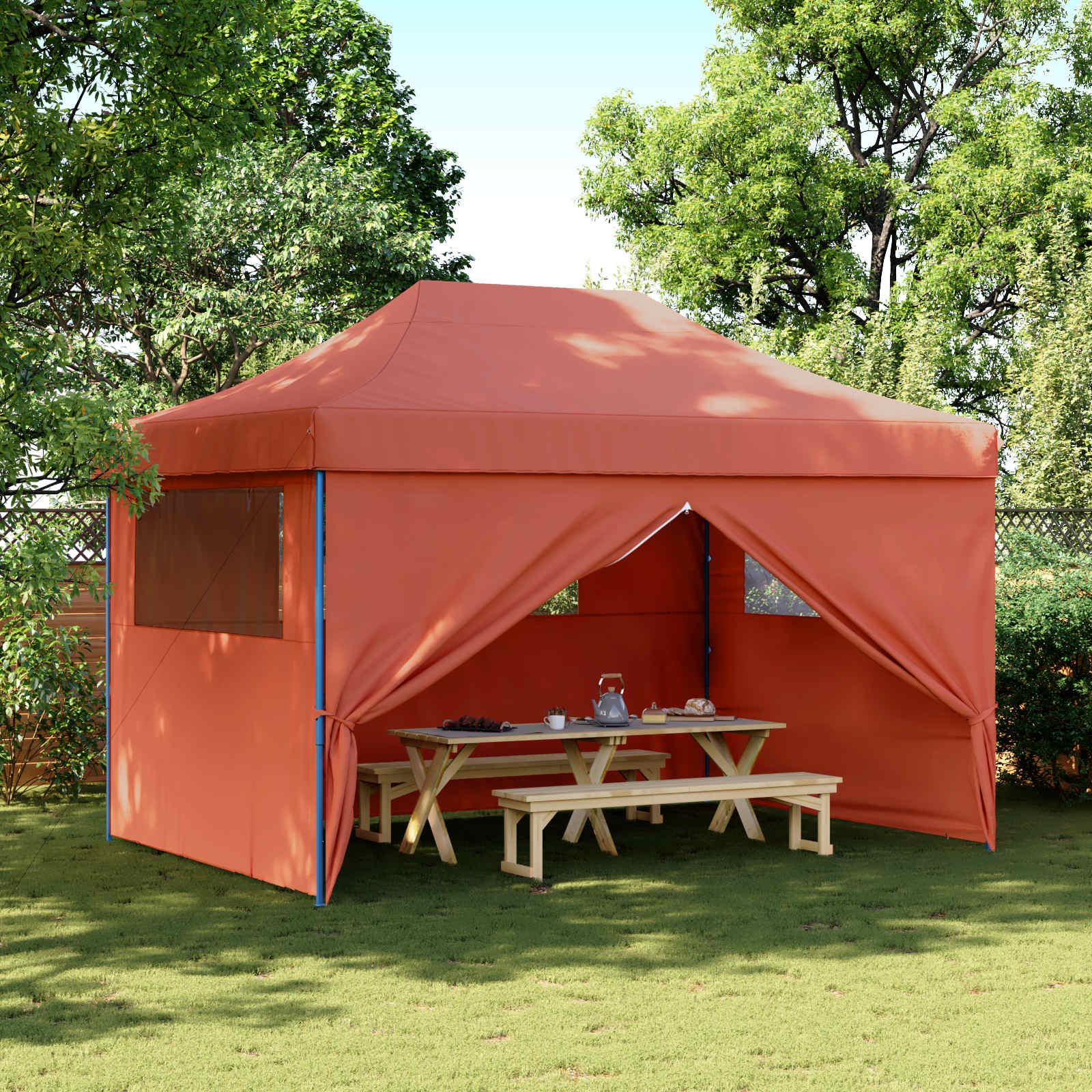 Partytent Terracotta 279 x 410 x 315 cm Oxford Stof