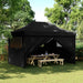 Partytent Zwart 279 x 410 x 315 cm Oxford Stof