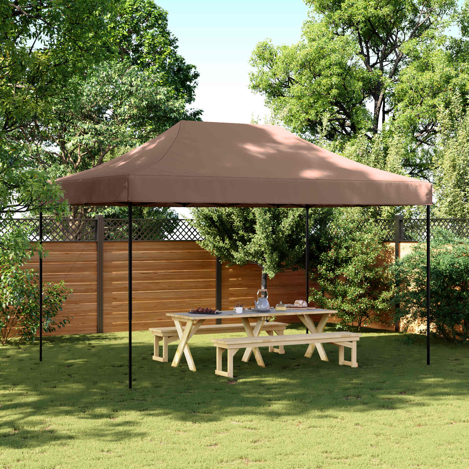 Partytent Bruin 292 x 440 x 315 cm Oxford Stof