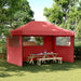 Partytent Bordeauxrood 292 x 440 x 315 cm Oxford Stof