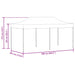 Partytent Blauw 291 x 580 x 315 cm Oxford Stof