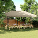 Partytent Taupe 292 x 580 x 315 cm Oxford Stof