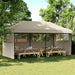 Partytent Taupe 292 x 580 x 315 cm Oxford Stof