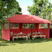 Partytent Bordeauxrood 292 x 580 x 315 cm Oxford Stof
