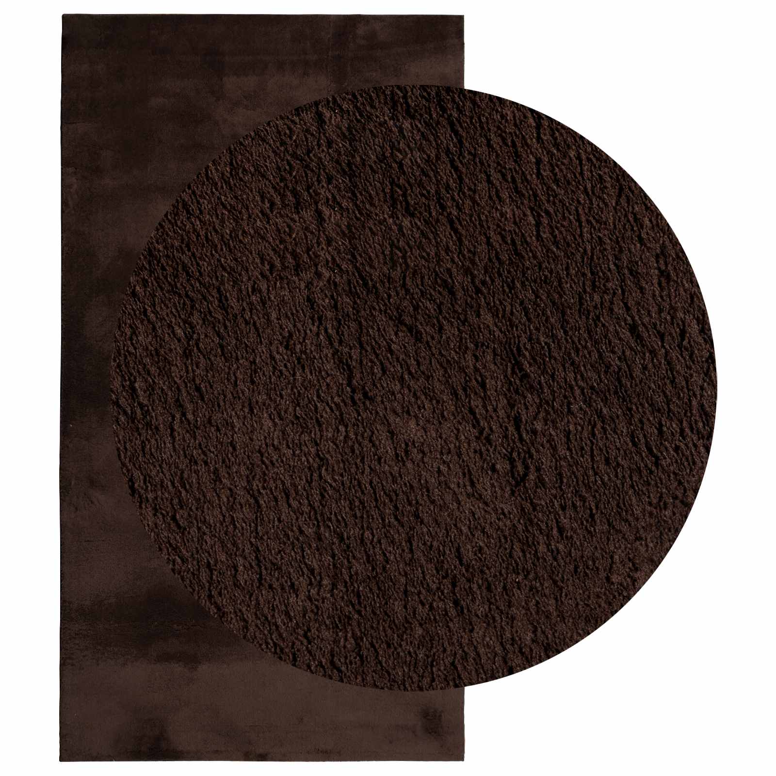 Medium pile zachte en wasbare tapijt HUARTE Bruin 60 x 110 cm