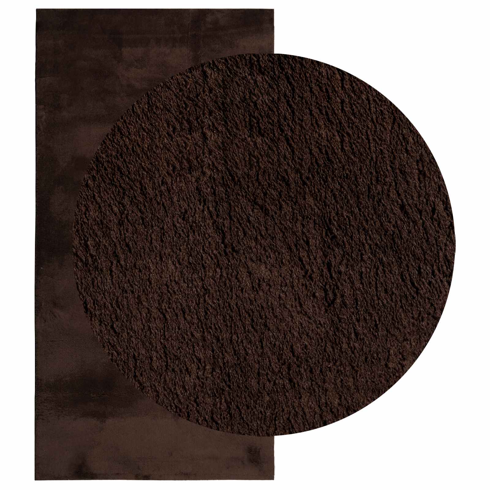 Medium pile zachte en wasbare tapijt HUARTE Bruin 150 x 80 cm