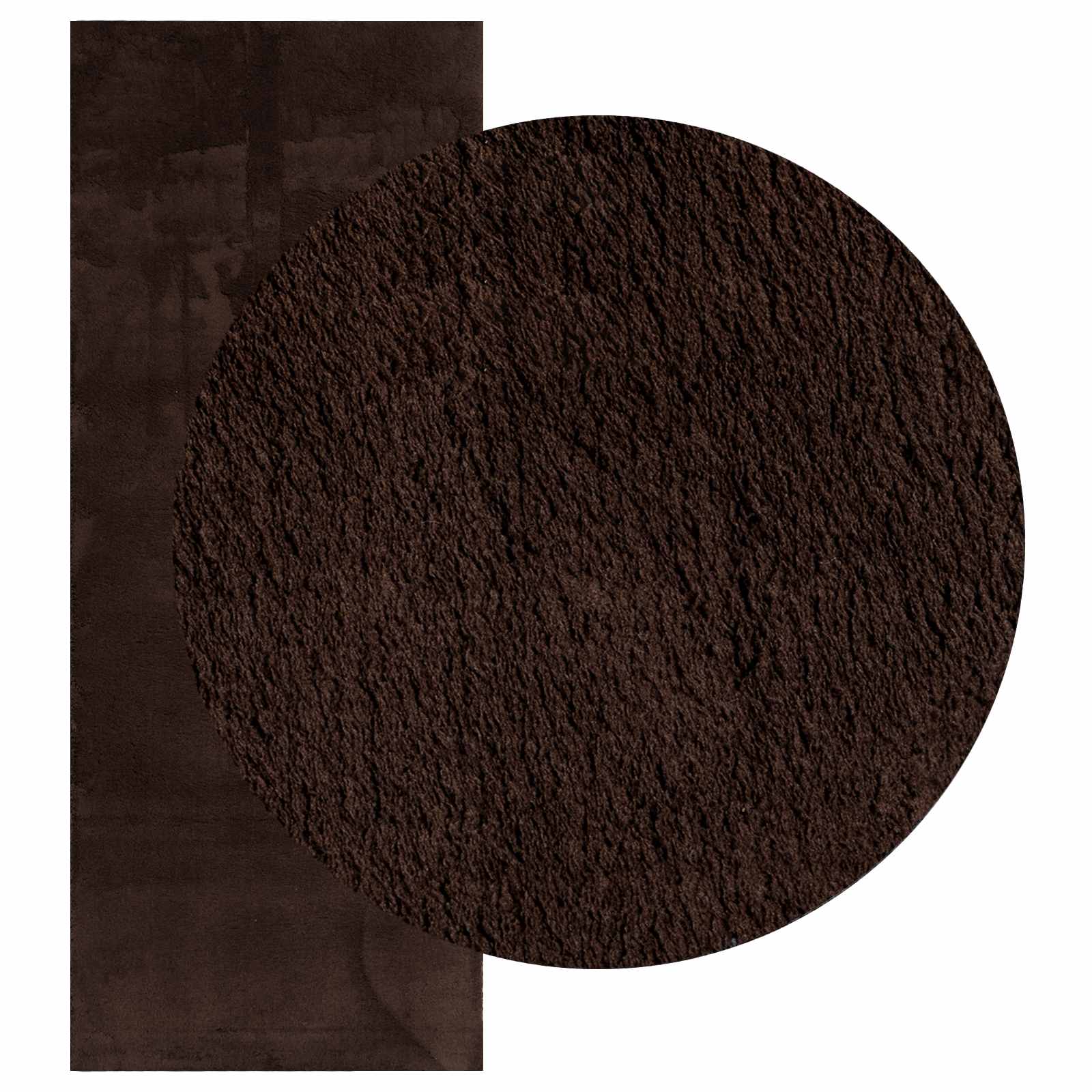 Medium pile zachte en wasbare tapijt HUARTE Bruin 200 x 80 cm
