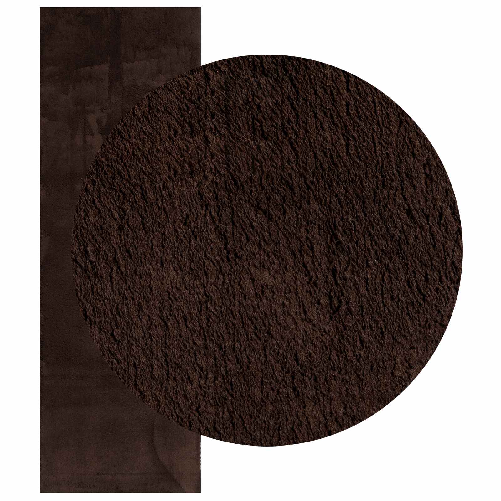 Medium pile zachte en wasbare tapijt HUARTE Bruin 250 x 80 cm
