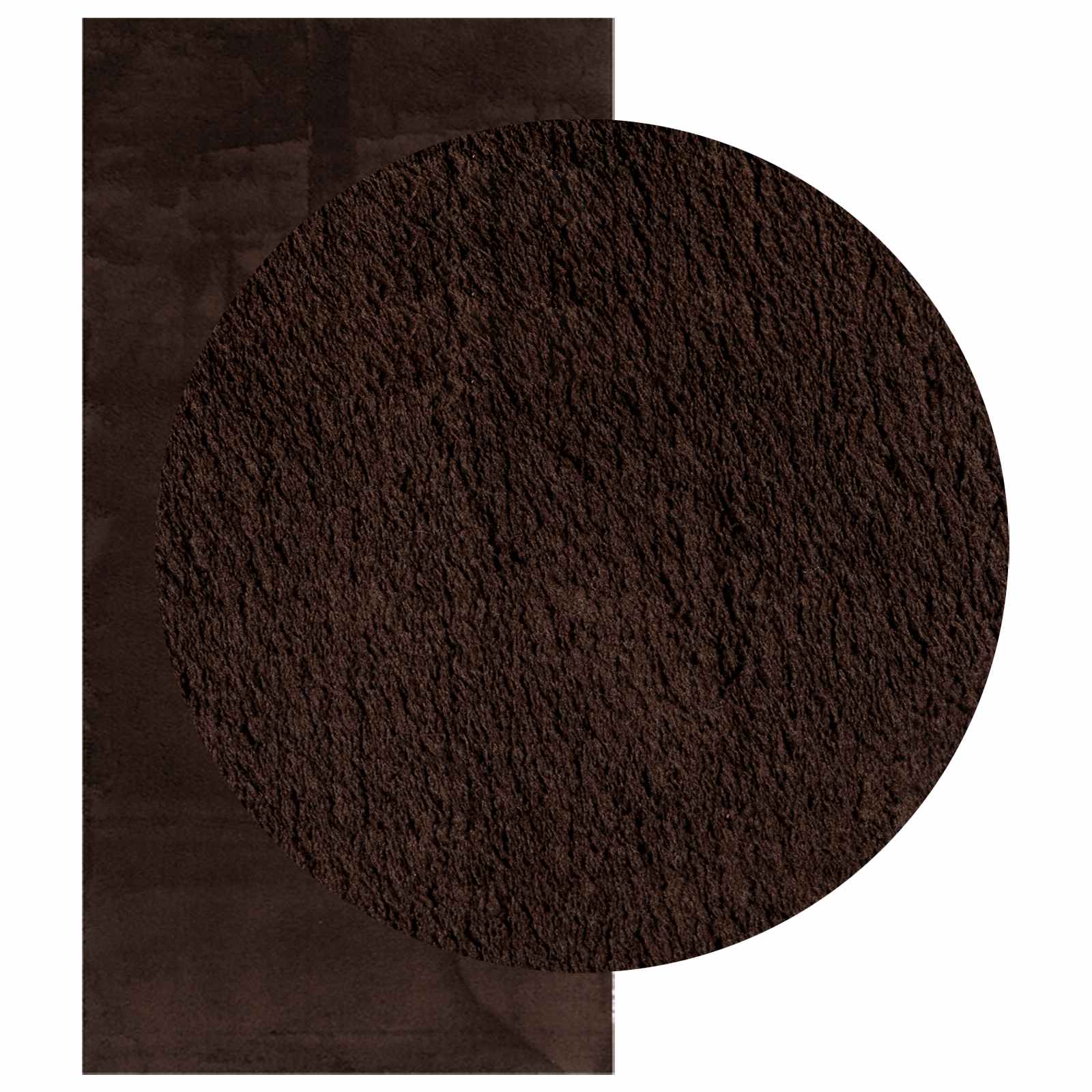 Medium pile zachte en wasbare tapijt HUARTE Bruin 200 x 100 cm