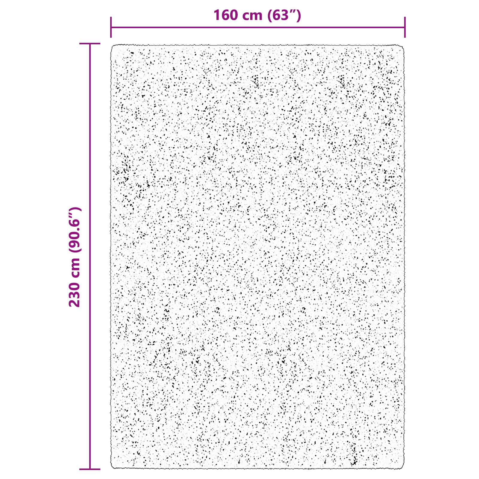 Medium pile zachte en wasbare tapijt HUARTE Bruin 230 x 160 cm