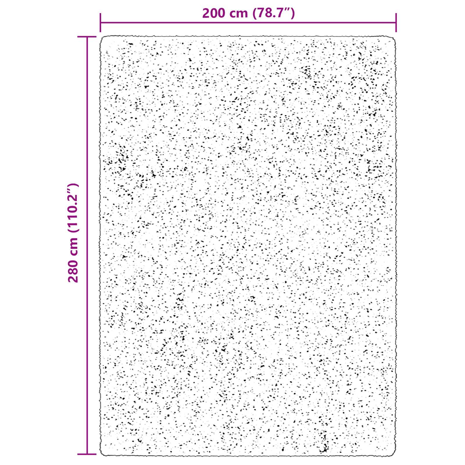 Medium pile zachte en wasbare tapijt HUARTE Bruin 200 x 280 cm