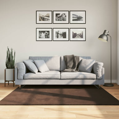 Medium pile zachte en wasbare tapijt HUARTE Bruin 160 x 160 cm