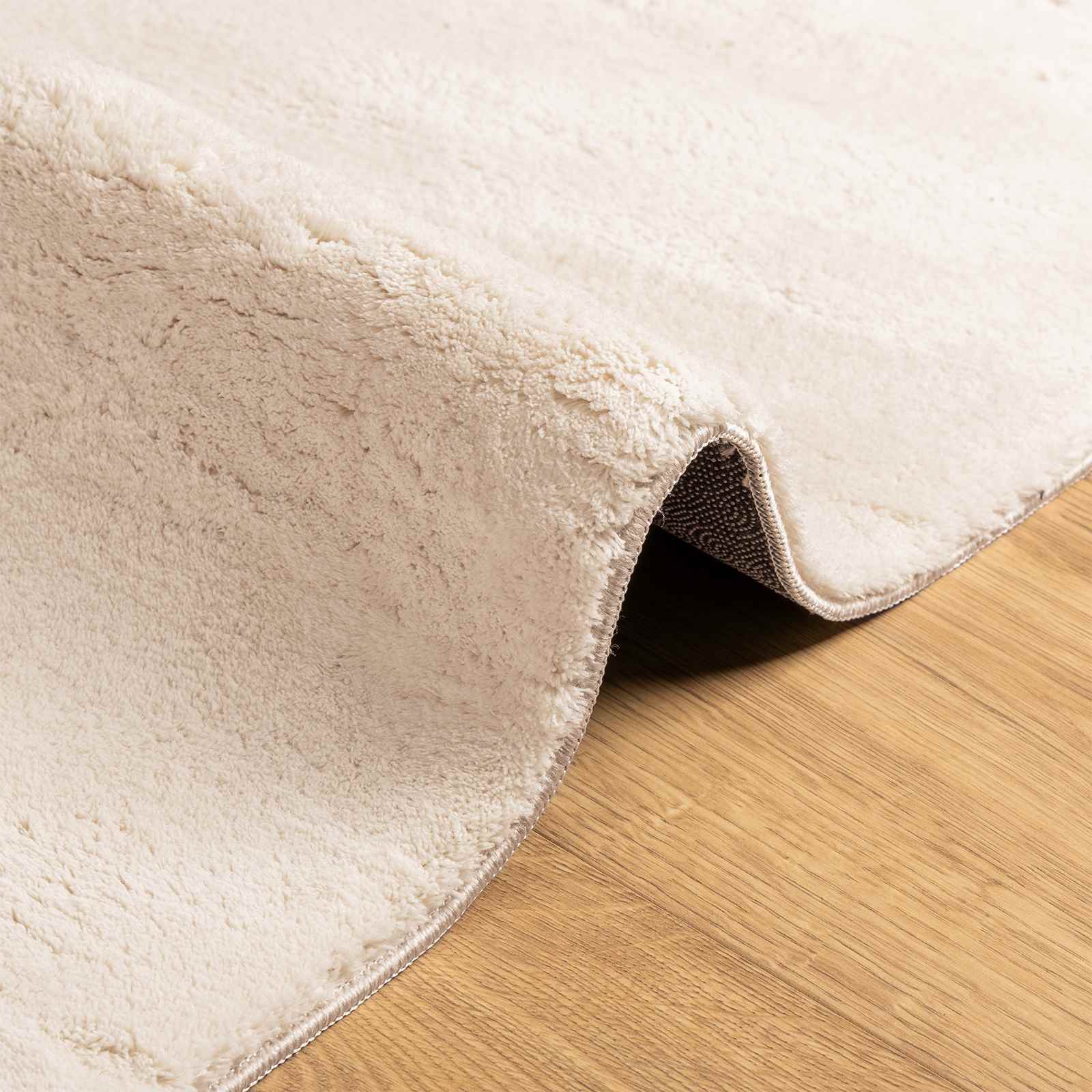 Medium pile zachte en wasbare tapijt HUARTE Beige 80 x 750 cm