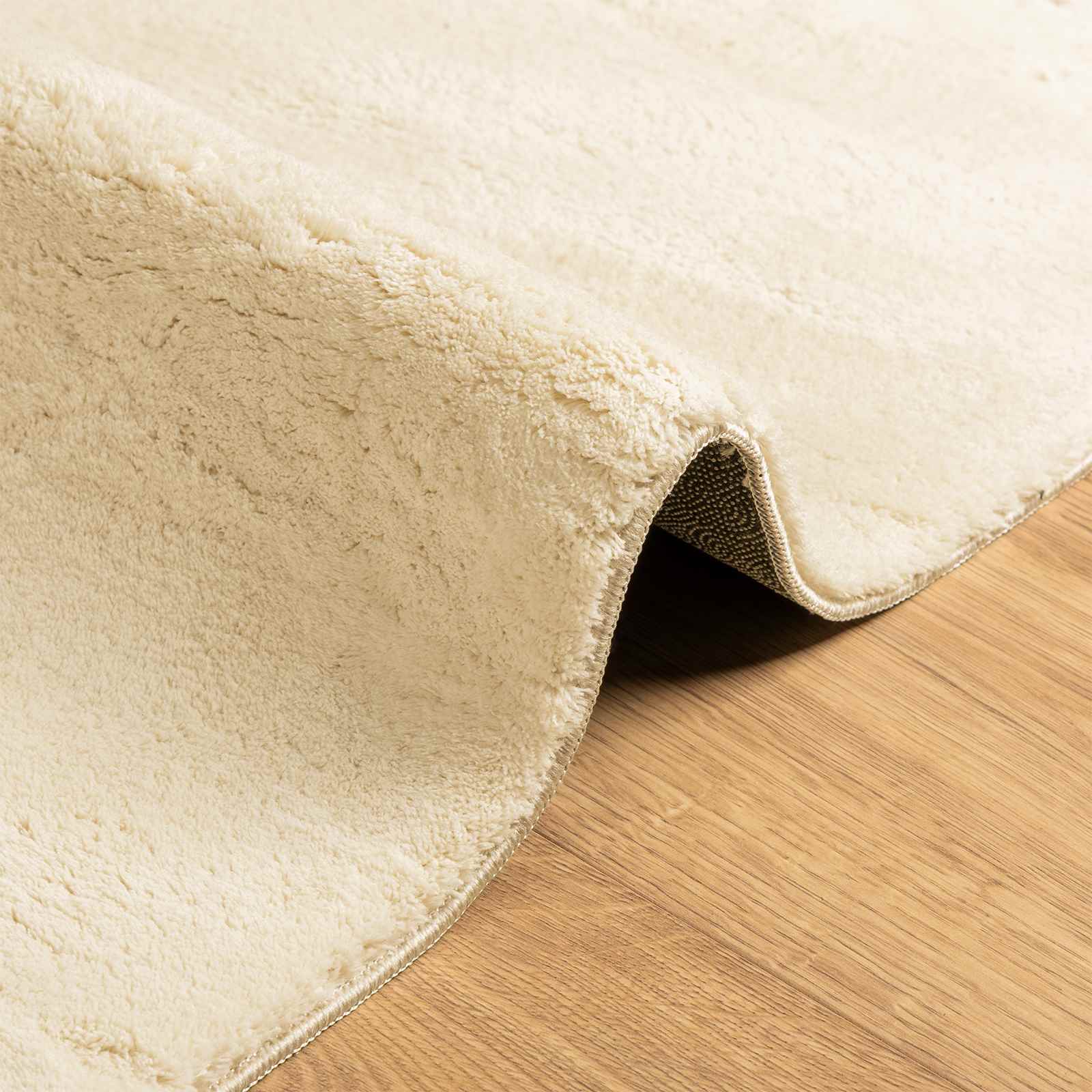 Medium pile zachte en wasbare tapijt HUARTE Crème 80 x 300 cm