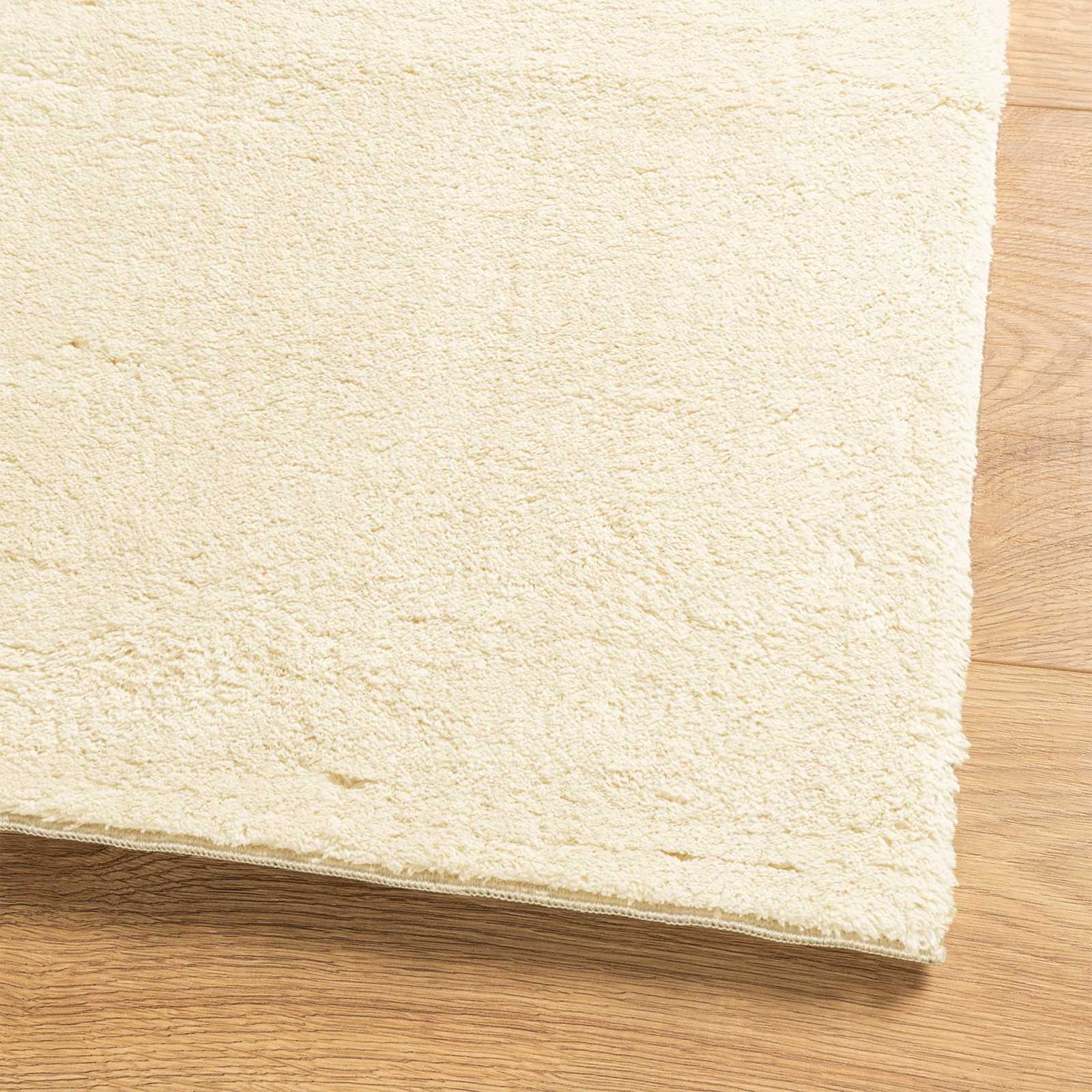 Medium pile zachte en wasbare tapijt HUARTE Crème 80 x 300 cm
