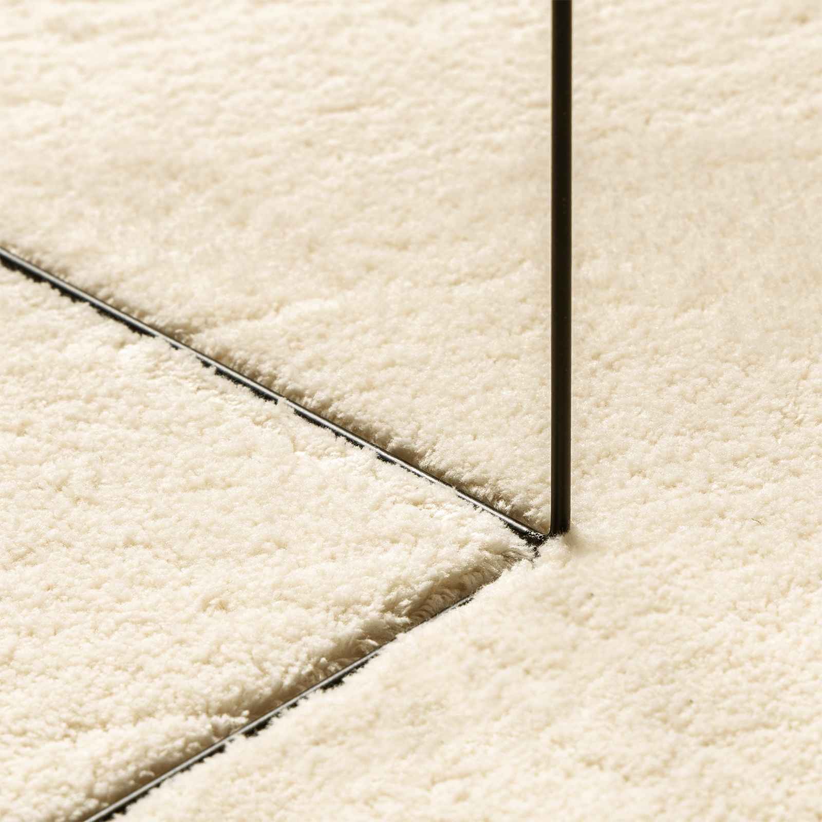 Medium pile zachte en wasbare tapijt HUARTE Crème 80 x 400 cm
