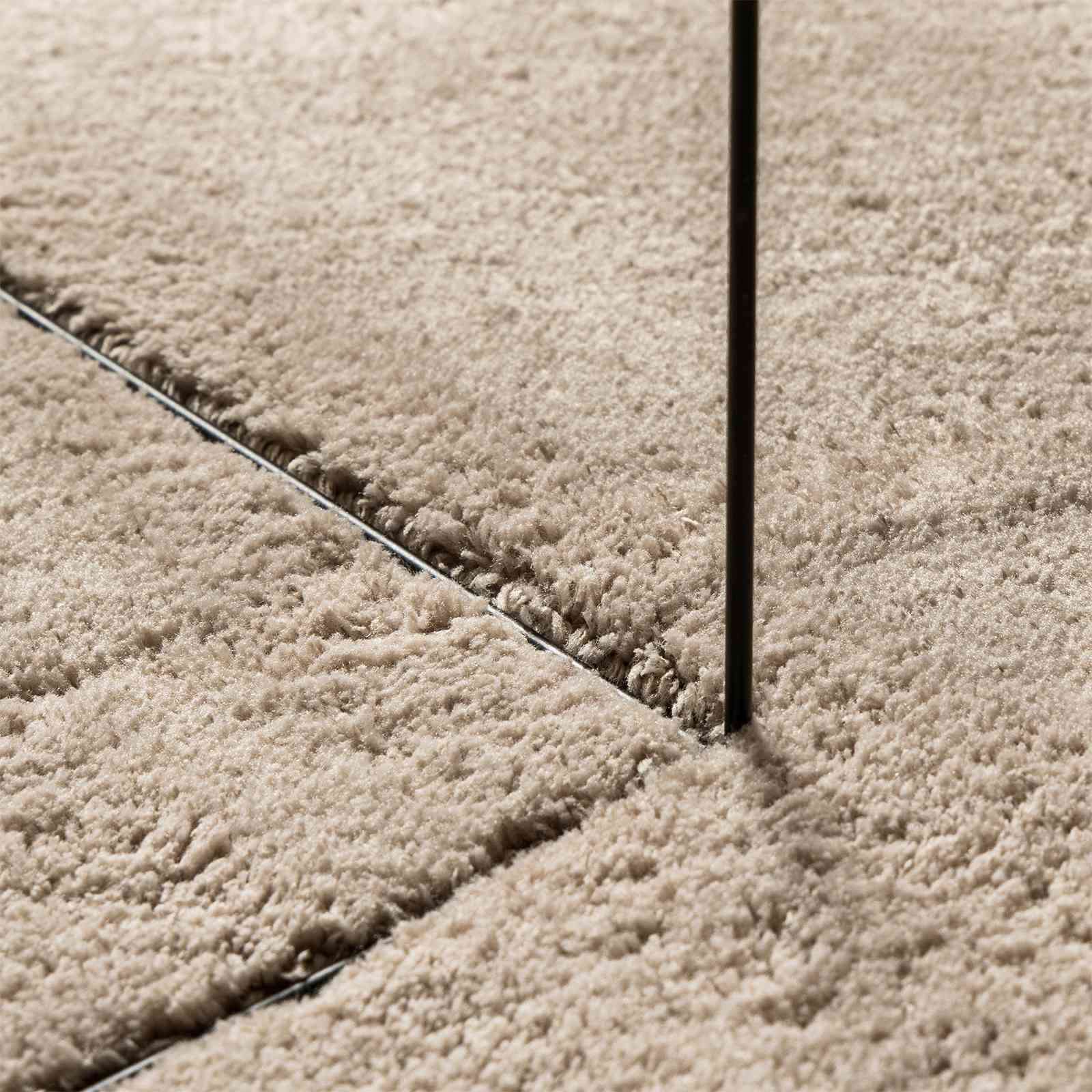 Medium pile zachte en wasbare tapijt HUARTE Zand 80 x 750 cm