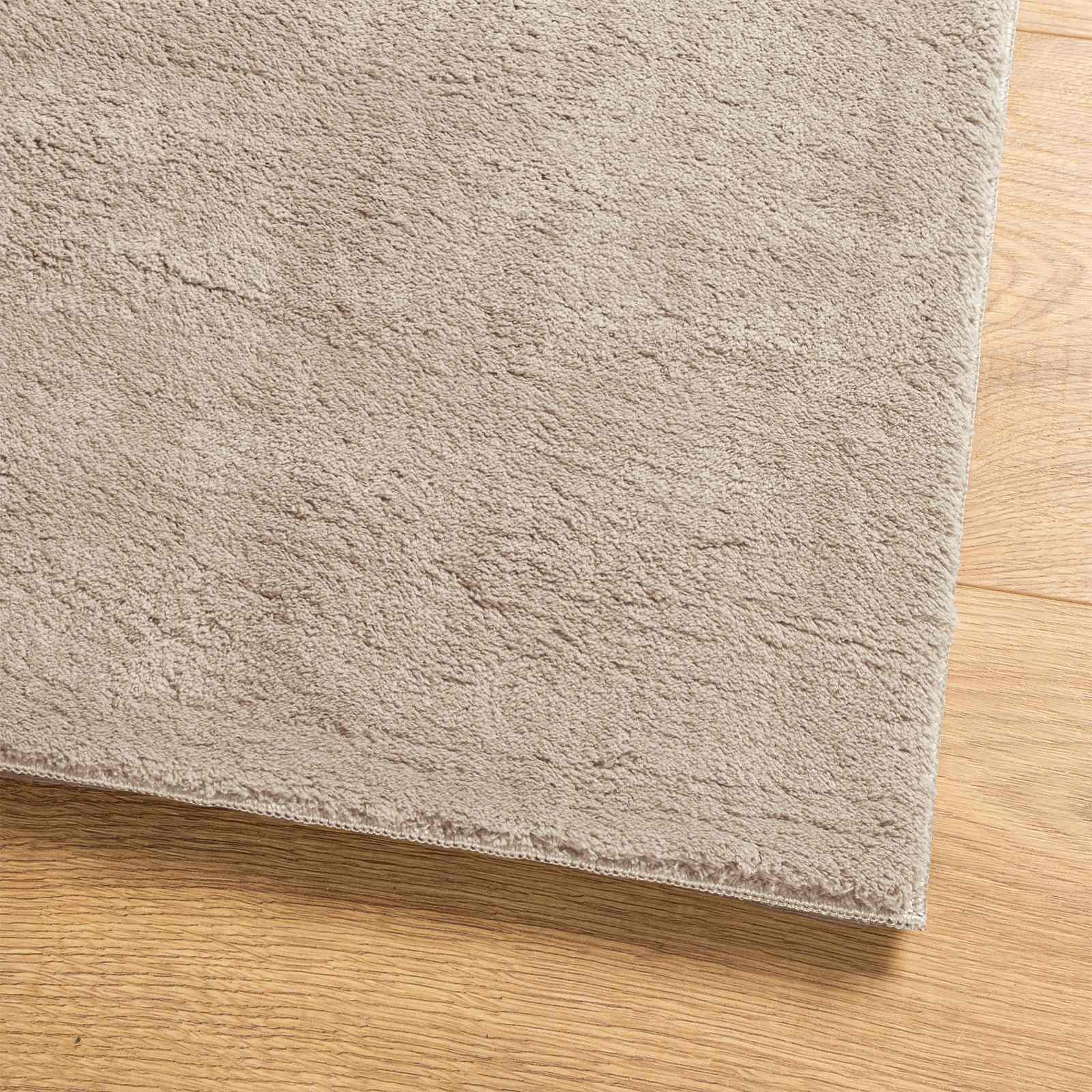 Medium pile zachte en wasbare tapijt HUARTE Zand 1000 x 80 cm