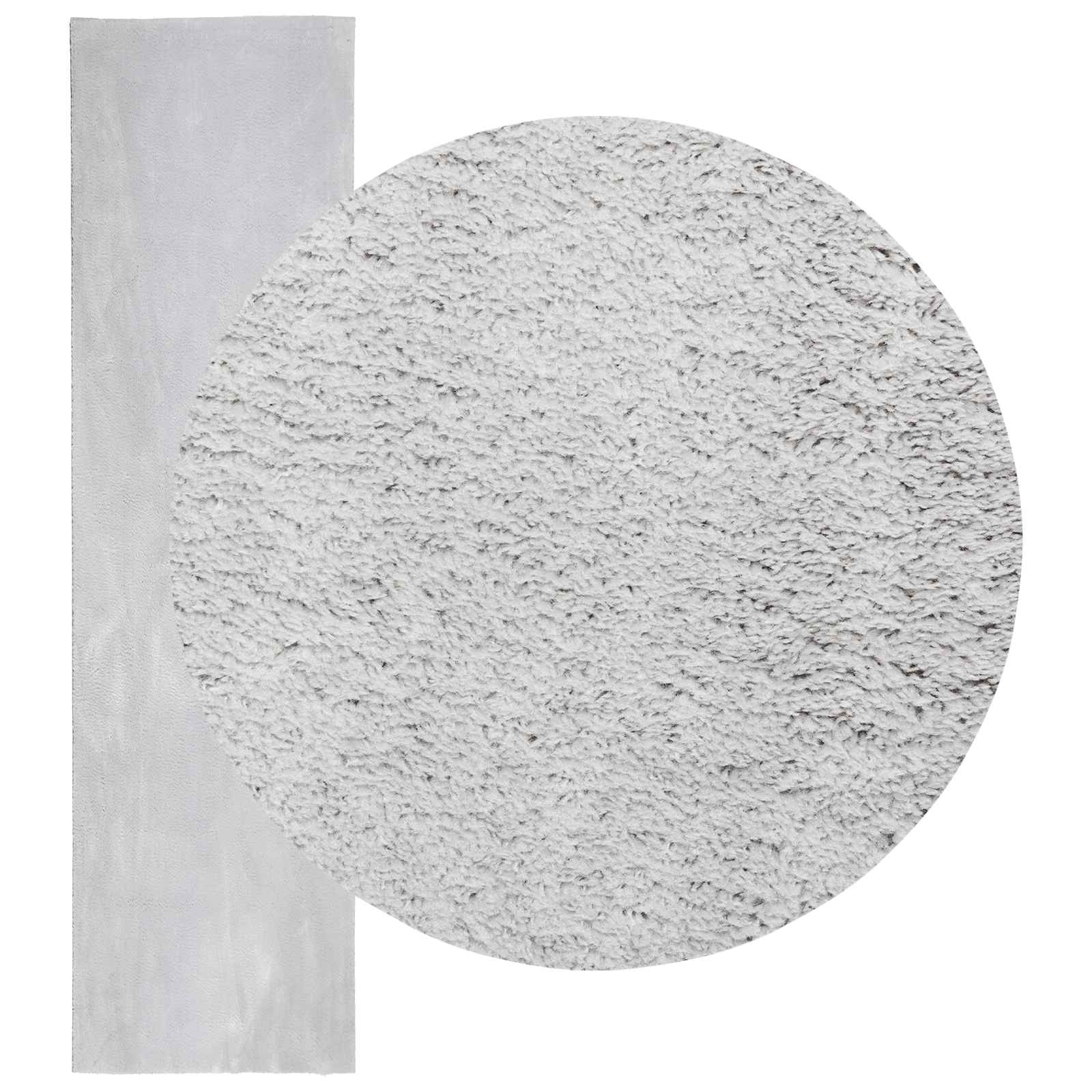 Medium pile zachte en wasbare tapijt HUARTE Grijs 80 x 1000 cm