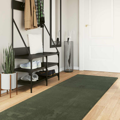 Medium pile zachte en wasbare tapijt HUARTE Bosgroen Polyester