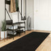 Medium pile zachte en wasbare tapijt HUARTE Zwart 1000 x 80 cm