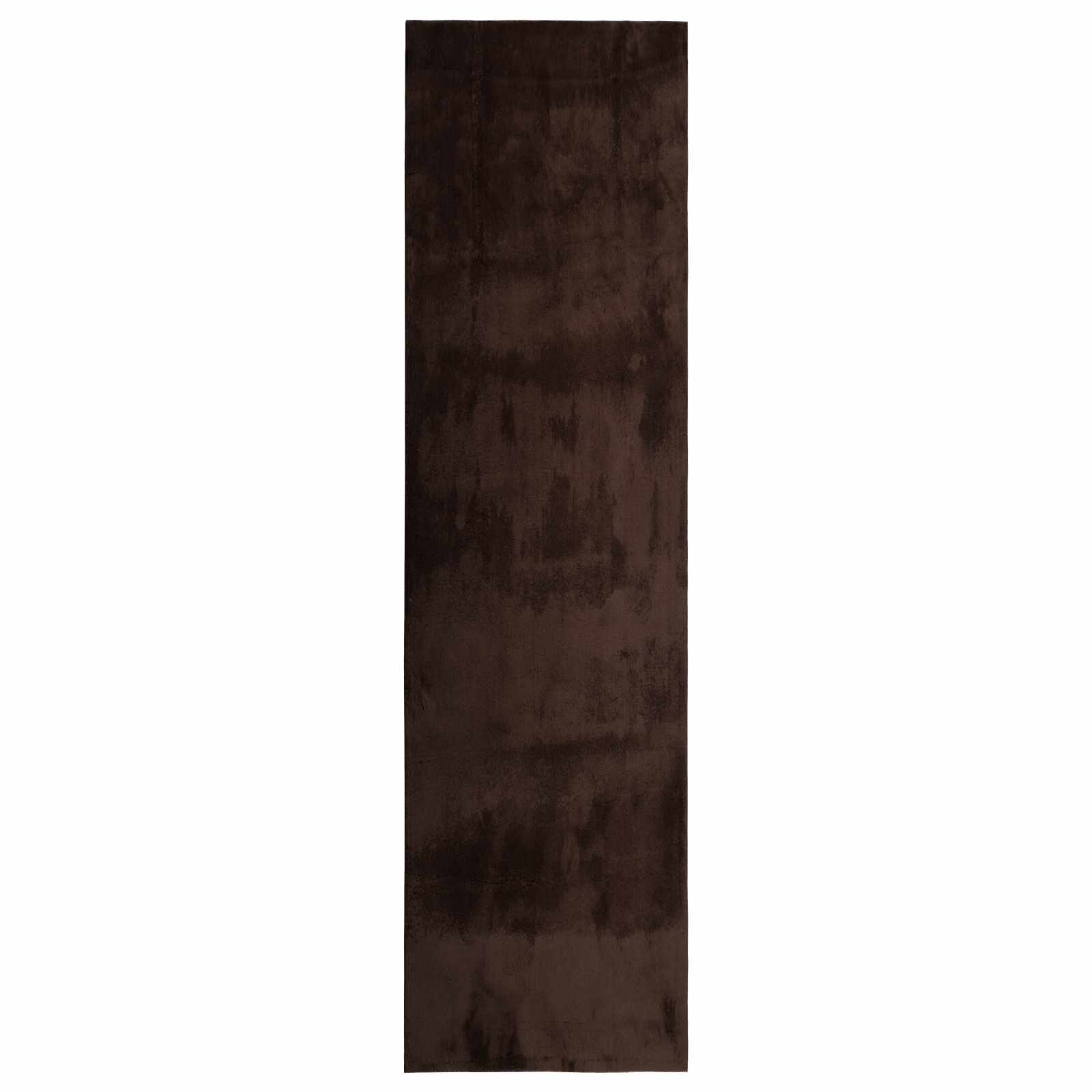 Medium pile zachte en wasbare tapijt HUARTE Bruin 1000 x 80 cm